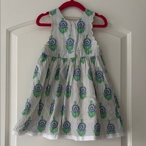 Petit Peony Girls Floral Striped Kids Dress - Size 3T